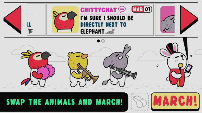 Marching Order gameplay 