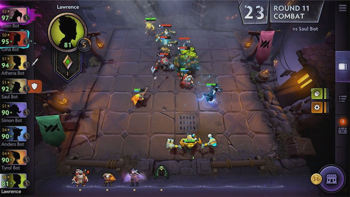 Dota Underlords gameplay 