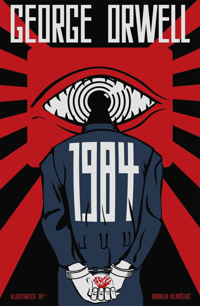 1984 By George Orwell book cover 