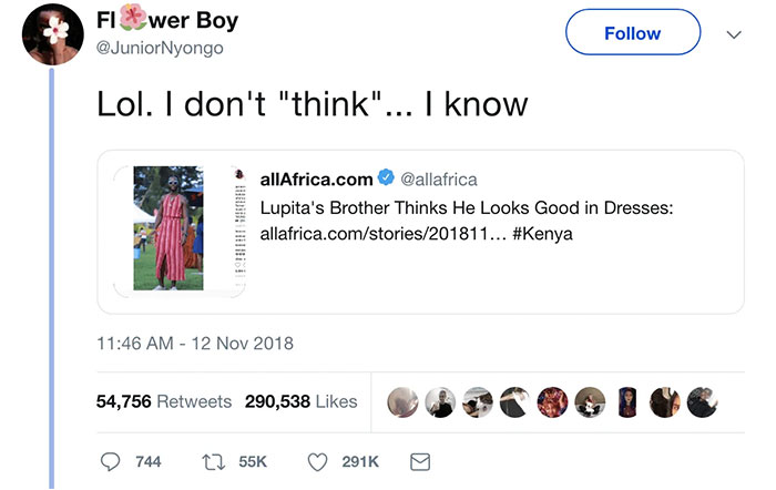 This Headline Was Trying To Call Lupita Nyong'o's Brother, Peter Nyong'o, Out. But He Knows He Looks Good