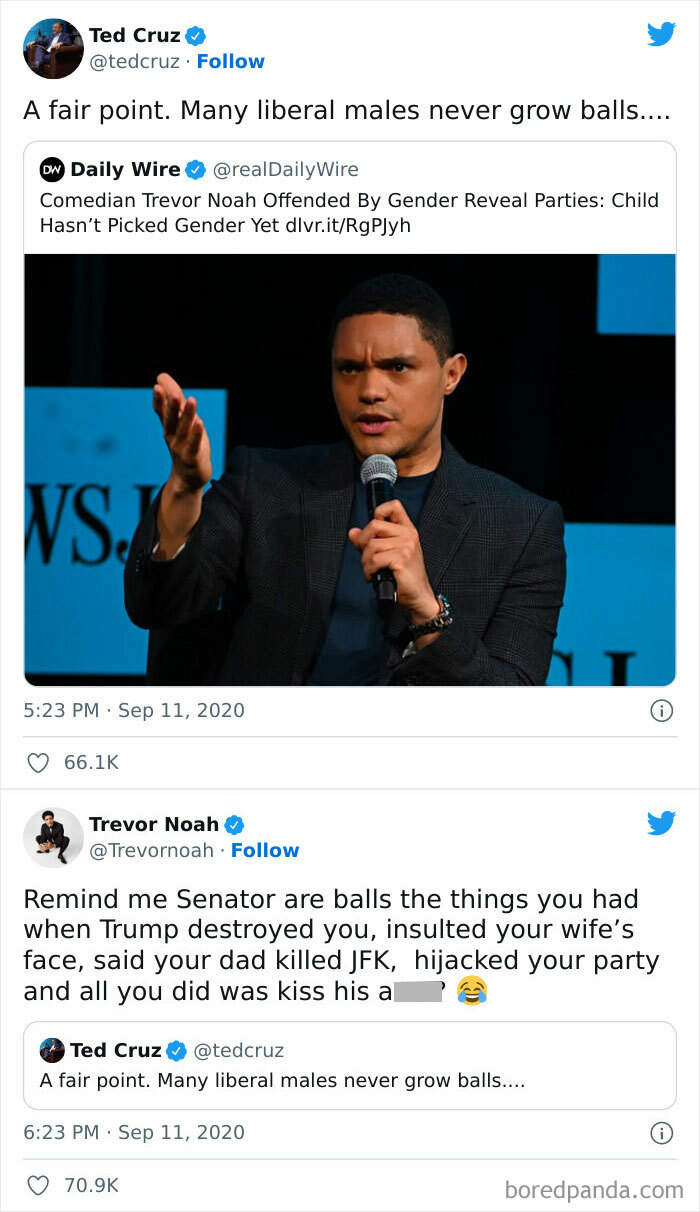 Trevor Noah Clapbacks At Ted Cruz