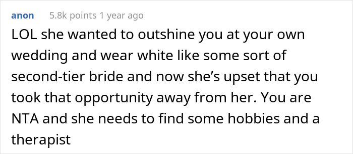 MIL Decided To Wear White To Son's Wedding, So The Bride Made Every Bridesmaid Wear White While She Wore Pink MIL Decided To Wear White To Son's Wedding, So The Bride Made Every Bridesmaid Wear White While She Wore Pink