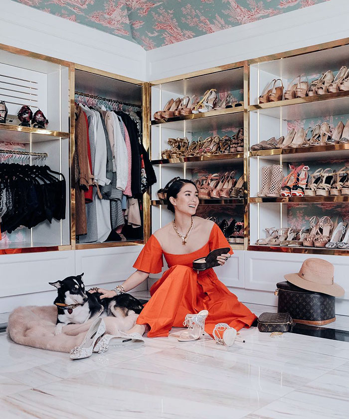 Actress Heart Evangelista Has A Closet Full Of Designer Clothes, Shoes, Bags, And Accessories
