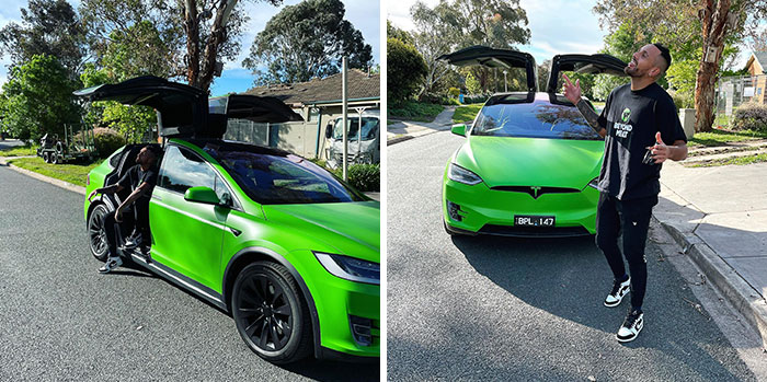 Nick Kyrgios Brand New Model X Tesla