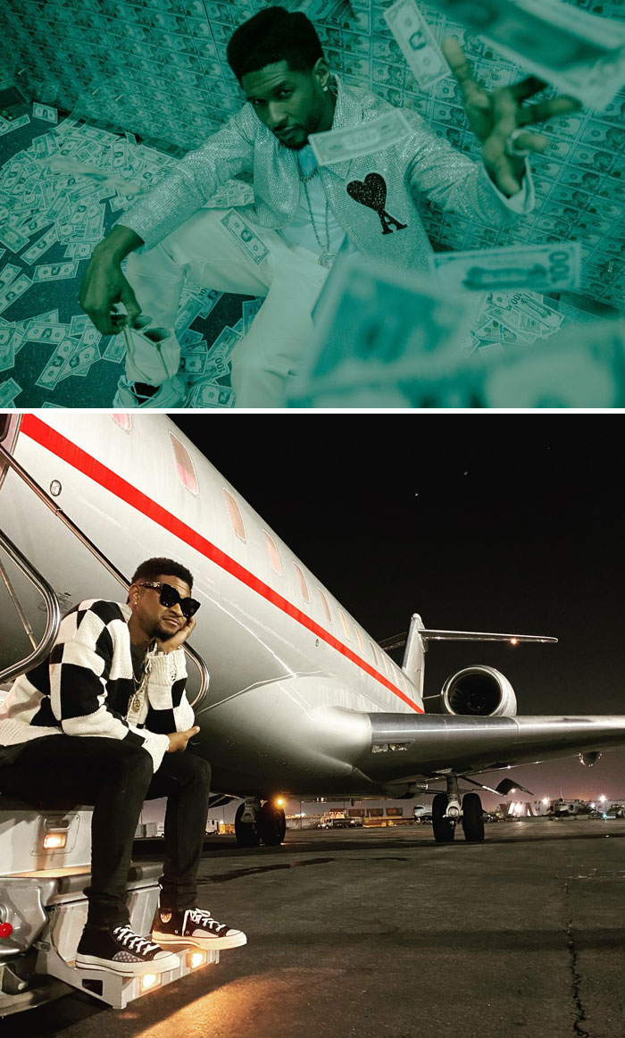 The Best Photos To Thank Your Fans With. Or At Least That's What Usher Thought