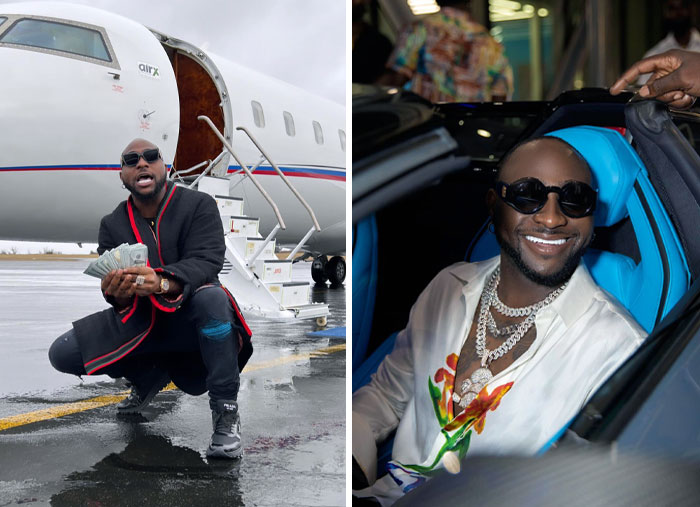 Singer Davido Flaunting His Wealth