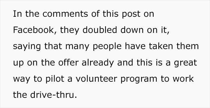 "We Are Looking For Volunteers For Our New Drive Thru": Chick-Fil-A Faces Backlash For Their Despicable Volunteer Search "We Are Looking For Volunteers For Our New Drive Thru": Chick-Fil-A Faces Backlash For Their Despicable Volunteer Search