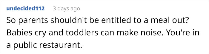 Woman Is Furious After Her Expensive Dinner Gets "Ruined" By Toddlers, Proposes A New Policy To Deal With Chaotic Children