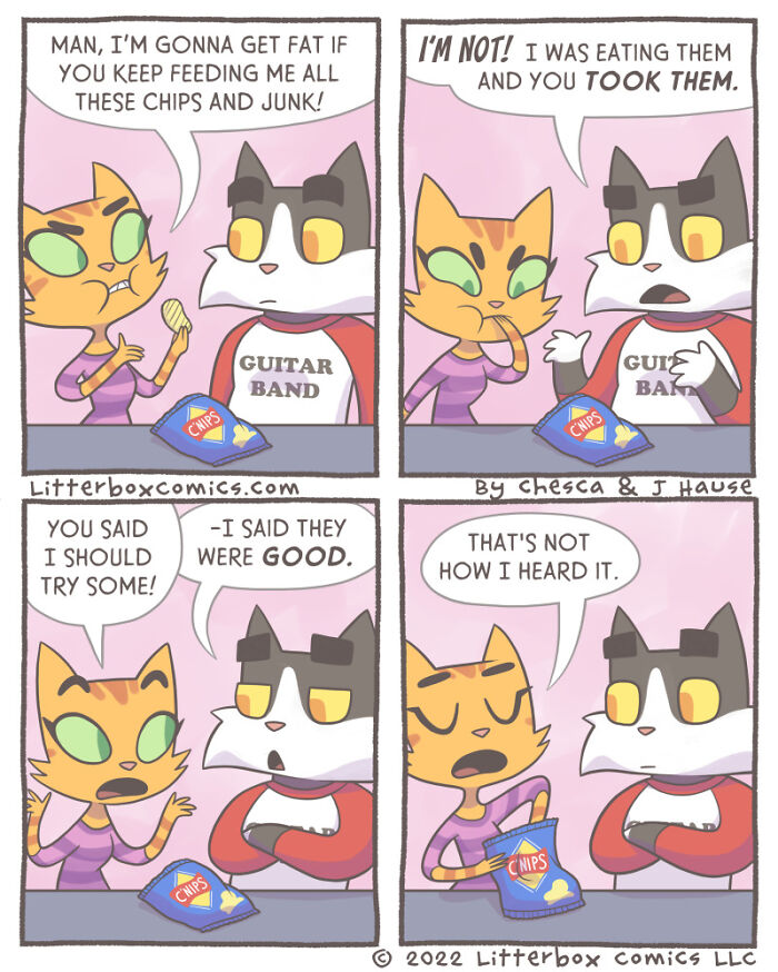 I Draw My Family As Cats In These 30+ Mom Comics