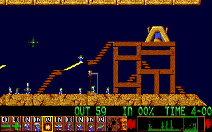 Lemmings gameplay 