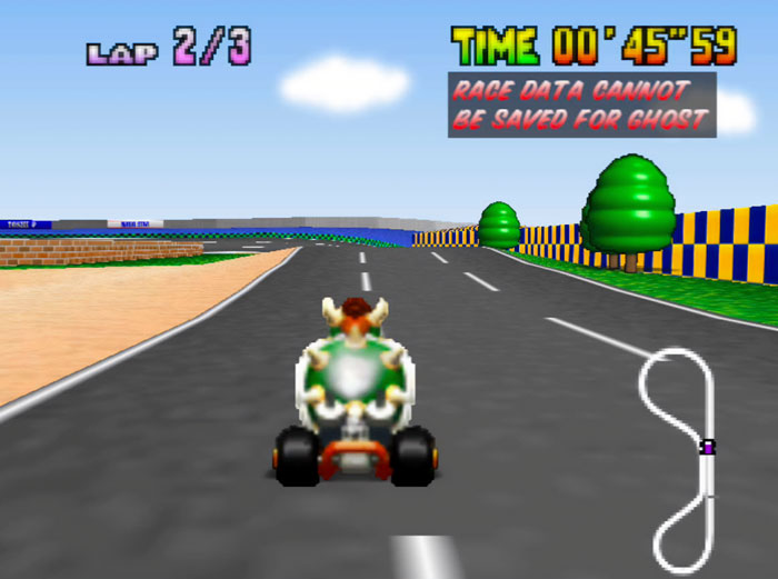 Mario Kart 64 gameplay 