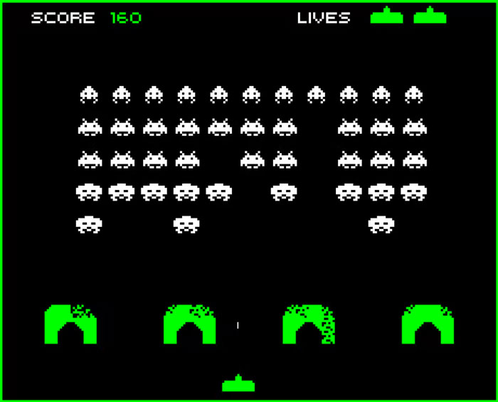 Space Invaders gameplay 