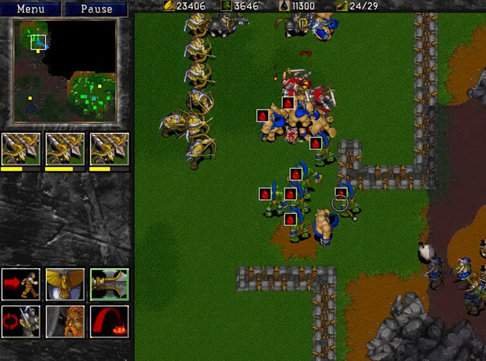 Warcraft II: Tides Of Darkness gameplay 