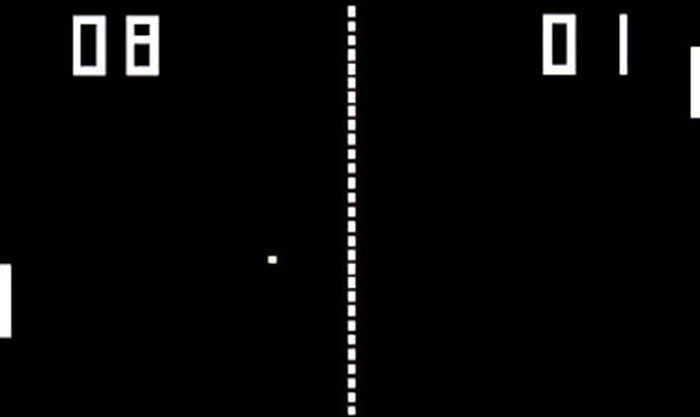 Pong gameplay 