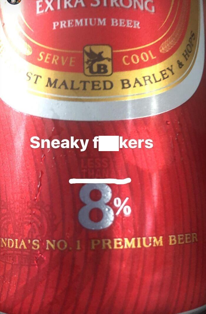 8% Alcohol Or