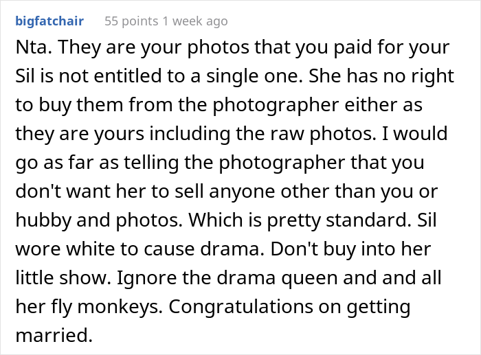Bride Changes The Color Of Sister-In-Law&rsquo;s Top In Her Wedding Photos, Won't Send Her The Original Pics Unless She Pays For Them