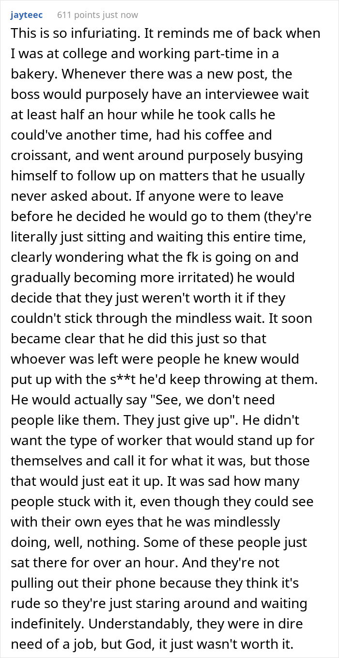 Person Attends A Job Interview But Leaves After An Hour Waiting In Vain, 20 People Online Tell Similar Tales - 5