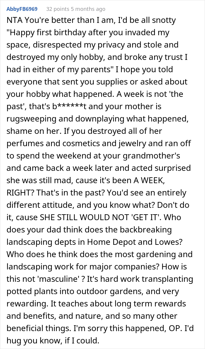 &ldquo;It Made Me Wanna Cry&rdquo;: 16 Y.O. Continues To Not Talk To His Dad Even On His Birthday After He Threw Out All Of His Son&rsquo;s Plants