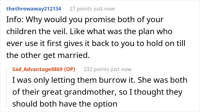 Man&rsquo;s About To Marry His Sister&rsquo;s Bully, Father Refuses To Give Her His Grandmother&rsquo;s Heirloom Veil And Causes Family Drama