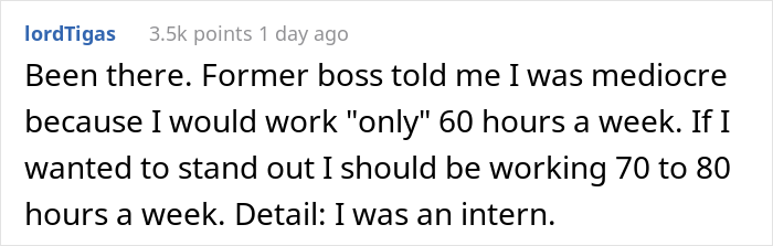 Boss Wants To Fire This Person Because They Don&rsquo;t Want To Work More Than 60 Hours A Week