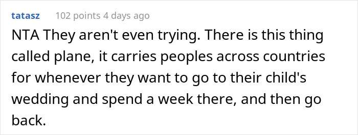 Bride-To-Be Asks If She's Wrong To Be Angry With Parents For Going On Vacation Instead Of Attending Her Wedding - 25
