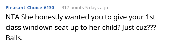 Passenger Refuses To Trade Seats With A Kid And Their Mom Is Furious, Wonders If They Were Really A Jerk