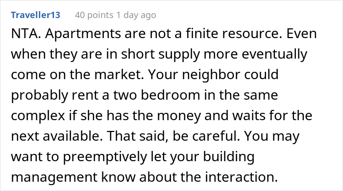 Guy Asks If He's A Jerk For Laughing In Neighbor's Face After She Suggested Swapping Apartments In All Seriousness Guy Asks If He's A Jerk For Laughing In Neighbor's Face After She Suggested Swapping Apartments In All Seriousness