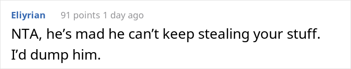 Woman Online Wonders If She’s A Jerk For Locking Her Expensive Toiletries Away From Her Boyfriend Woman Online Wonders If She’s A Jerk For Locking Her Expensive Toiletries Away From Her Boyfriend