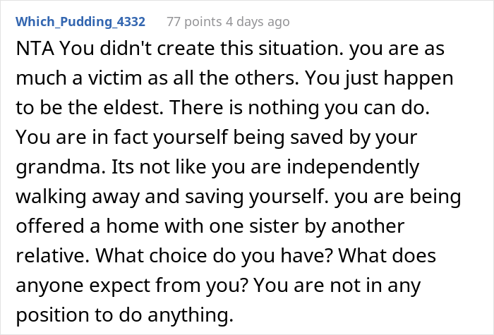 "Am I A Jerk For Throwing My Siblings In Foster Care So I Can Have A Better Life?" "Am I A Jerk For Throwing My Siblings In Foster Care So I Can Have A Better Life?"