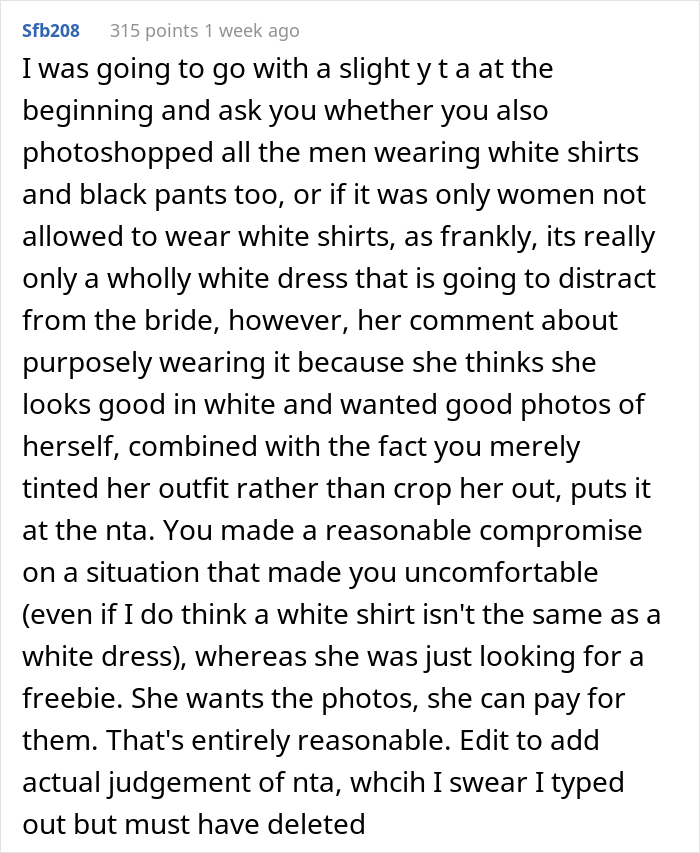 Bride Changes The Color Of Sister-In-Law&rsquo;s Top In Her Wedding Photos, Won't Send Her The Original Pics Unless She Pays For Them