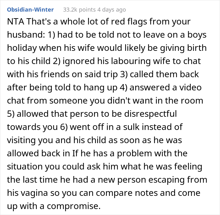 "Am I The Jerk For Kicking My Husband Out Of The Delivery Room?"