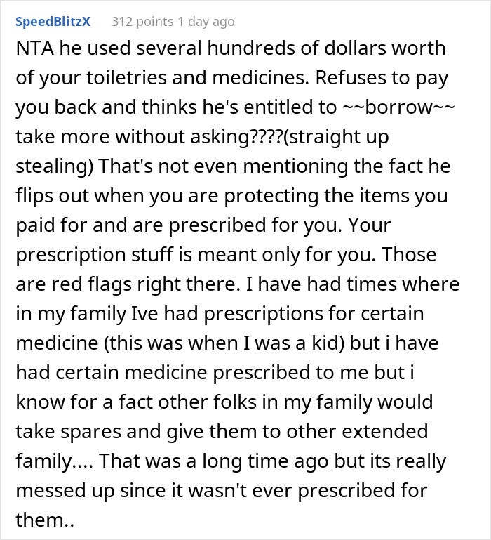 Woman Online Wonders If She’s A Jerk For Locking Her Expensive Toiletries Away From Her Boyfriend Woman Online Wonders If She’s A Jerk For Locking Her Expensive Toiletries Away From Her Boyfriend