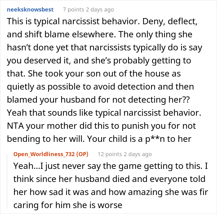 Woman Asks The Internet Whether She Was Wrong To Tell Her Mother She Can’t See Her Son Anymore After She Kidnapped Him - 36