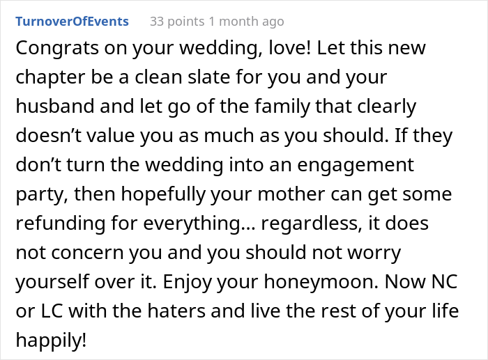 "I've Eloped A Week Earlier Because My Parents And My Sister’s BF Were Planning A Surprise Engagement On My Wedding Day" "I've Eloped A Week Earlier Because My Parents And My Sister’s BF Were Planning A Surprise Engagement On My Wedding Day"