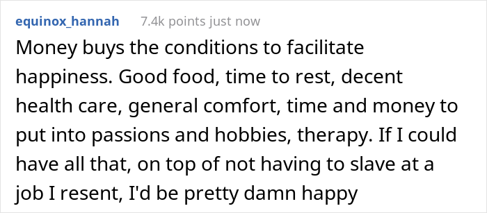 People Online Express If They Really Think Money Could Buy Happiness After Someone Points Out That It Would At Least Solve 99% Of Their Problems