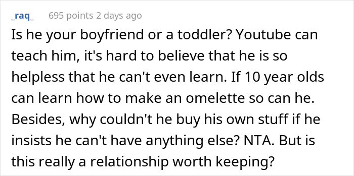 "The Toaster Is Too Complicated": Man-Child Claims Girlfriend Practically Left Him To Starve After She Went On A Trip For One Week