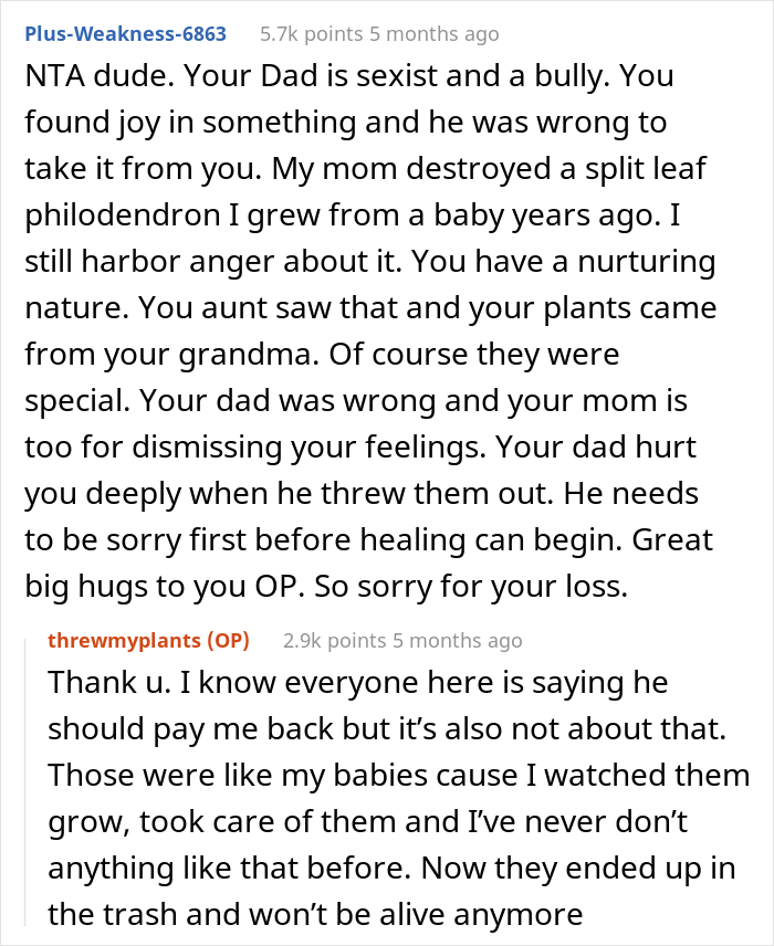 &ldquo;It Made Me Wanna Cry&rdquo;: 16 Y.O. Continues To Not Talk To His Dad Even On His Birthday After He Threw Out All Of His Son&rsquo;s Plants