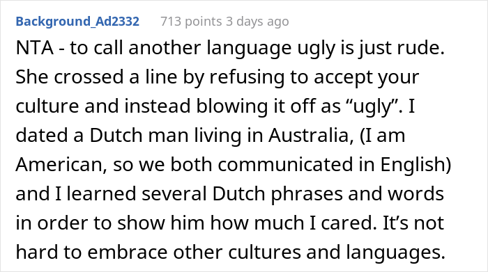 Woman Refuses To Learn Boyfriend&rsquo;s Native Language Because &ldquo;It&rsquo;s Ugly&rdquo; Despite Living There For 5 Years, Drama Ensues