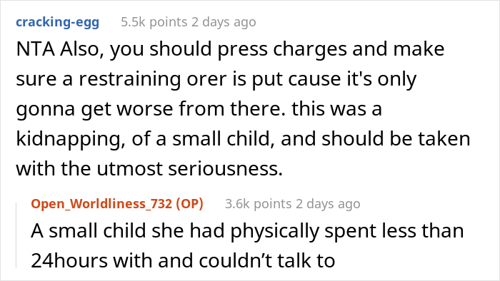 Woman Asks The Internet Whether She Was Wrong To Tell Her Mother She Can’t See Her Son Anymore After She Kidnapped Him - 22