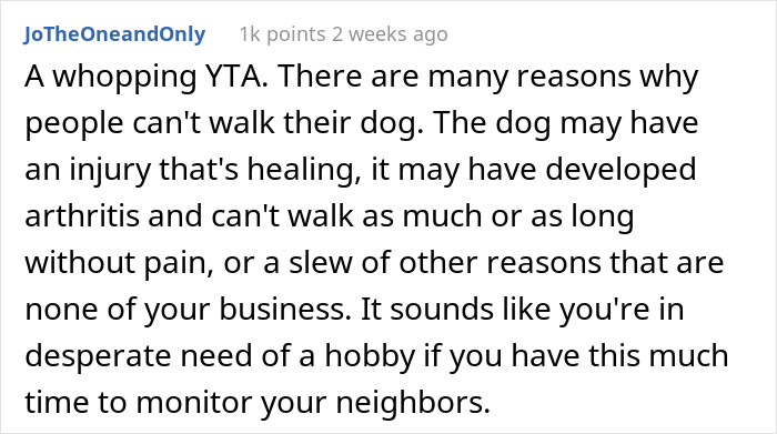 "I Called The Cops On My Neighbors Because They Don&rsquo;t Walk Their Dog": Resident Angers Both Their Neighbors And The Internet