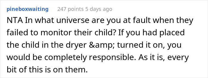 Kid Jumps Into A Dryer, Parents Want This Person To Pay Over $8k For His Medical Bills