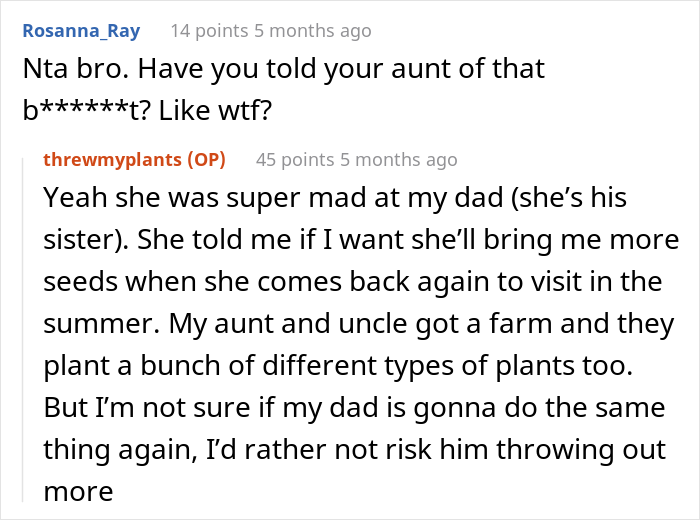 &ldquo;It Made Me Wanna Cry&rdquo;: 16 Y.O. Continues To Not Talk To His Dad Even On His Birthday After He Threw Out All Of His Son&rsquo;s Plants