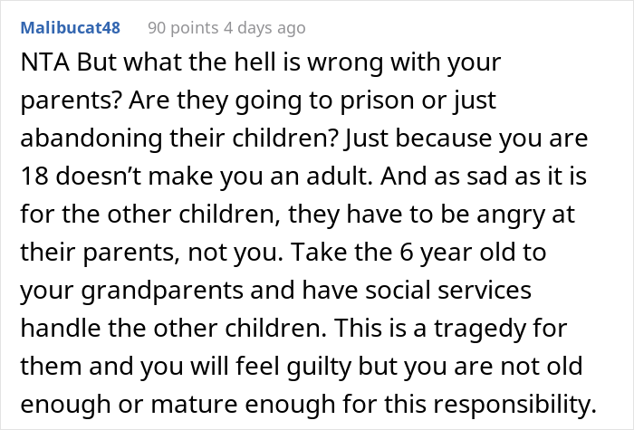"Am I A Jerk For Throwing My Siblings In Foster Care So I Can Have A Better Life?" "Am I A Jerk For Throwing My Siblings In Foster Care So I Can Have A Better Life?"