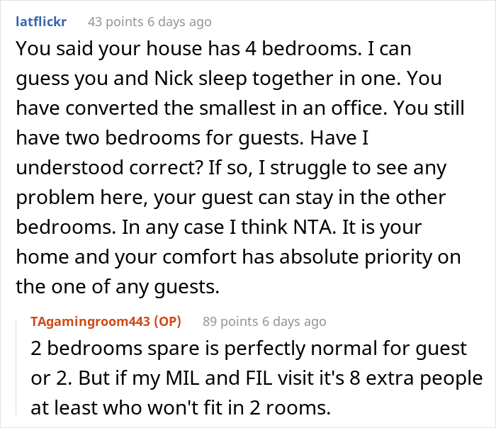 Tired Of Having To Host Husband’s Family All The Time, Woman Converts Guest Bedroom Into Her Office, Relationship Drama Ensues Tired Of Having To Host Husband’s Family All The Time, Woman Converts Guest Bedroom Into Her Office, Relationship Drama Ensues