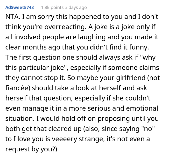 Woman Ruins Her Engagement With A Silly Inside Joke She Won't Stop Making, Is Surprised When Girlfriend Takes Back The Ring