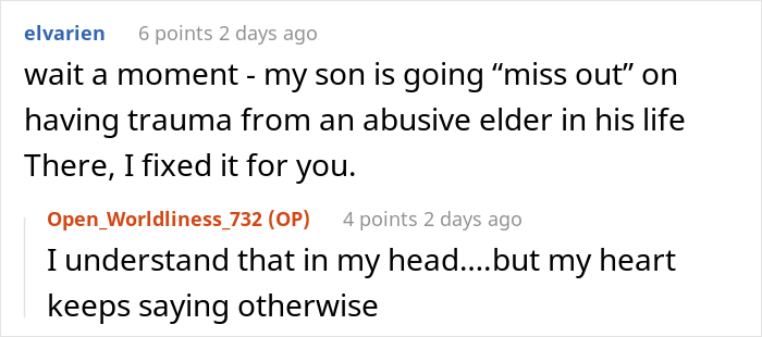 Woman Asks The Internet Whether She Was Wrong To Tell Her Mother She Can’t See Her Son Anymore After She Kidnapped Him - 38