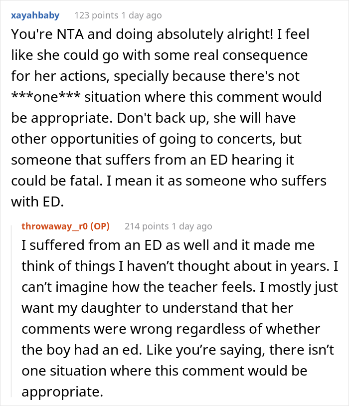 Mom Can&rsquo;t Understand Why Her Daughter Would Call Her Teacher&rsquo;s Son &ldquo;Anorexic And Skeleton-Like&rdquo;, Won&rsquo;t Buy Her Concert Tickets