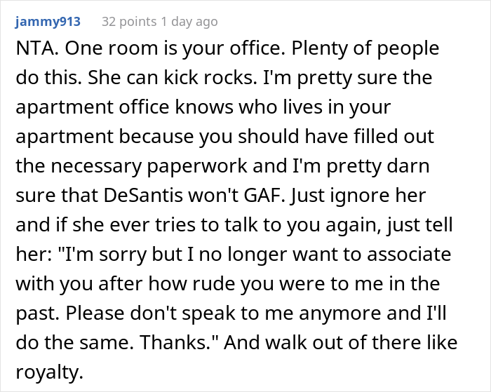 Guy Asks If He's A Jerk For Laughing In Neighbor's Face After She Suggested Swapping Apartments In All Seriousness Guy Asks If He's A Jerk For Laughing In Neighbor's Face After She Suggested Swapping Apartments In All Seriousness