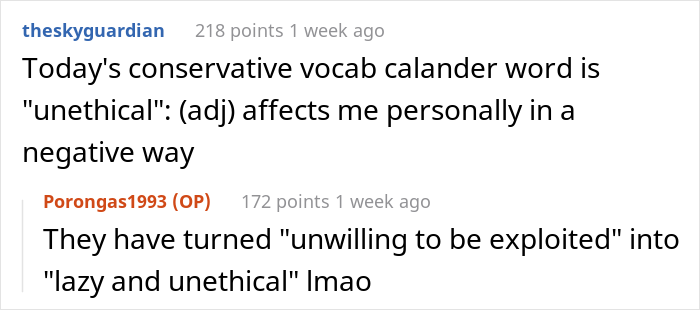 Employee Laughs In Boss' Face For Saying It's "Unethical" To Make Plans After Work, Takes The Case To The Director Employee Laughs In Boss' Face For Saying It's "Unethical" To Make Plans After Work, Takes The Case To The Director