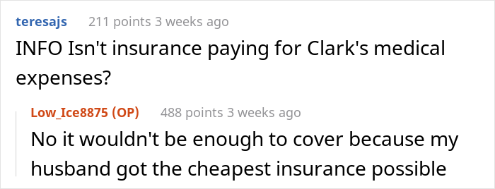 &ldquo;AITA For Screaming At My Husband And Forcing My Son To Pay For His Boyfriend&rsquo;s Medical Bills Out Of His College Fund?&rdquo;
